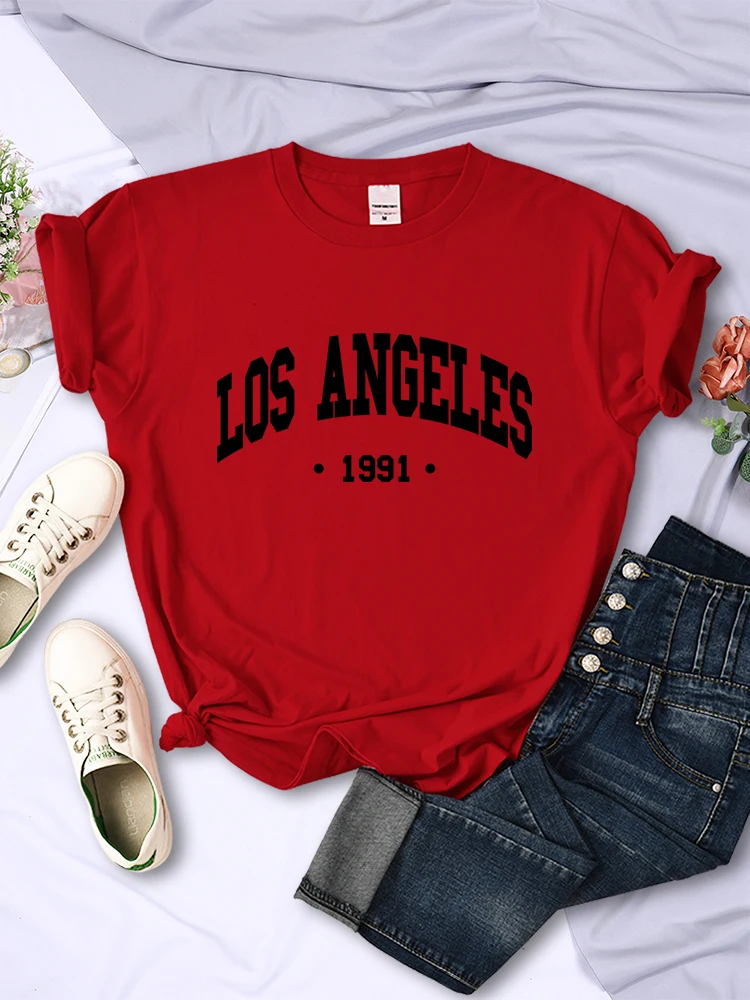 Street Fashion Usa - Los Angels 1991 kaus wanita print