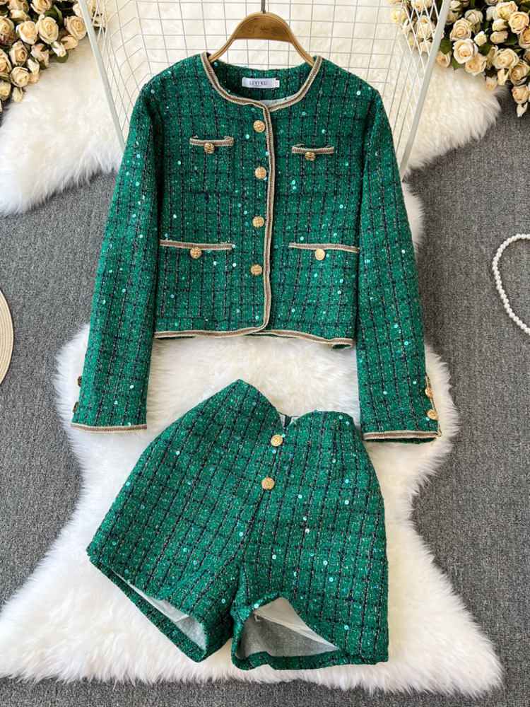 Street Fashion Jacket - Pakaian Wanita Dua Potong Musim Gugur