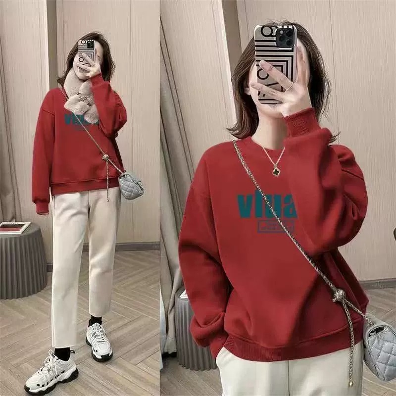 Oversized Crewneck Fleece - Sweatshirt Kerah Bulat Ukuran Besar untuk