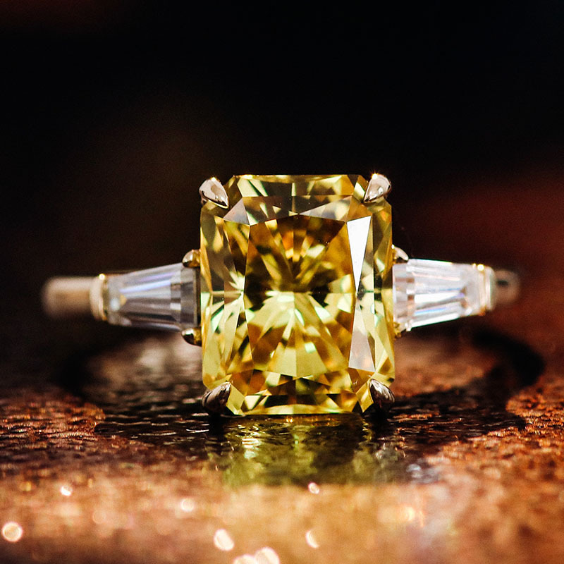 Street Fashion High End - Cincin berlian budidaya 4 karat Redion