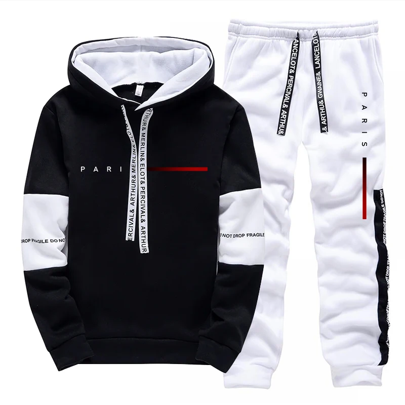 Street Fashion Hoodie - Set Hoodie Fashion Paris Streetwear Pria,