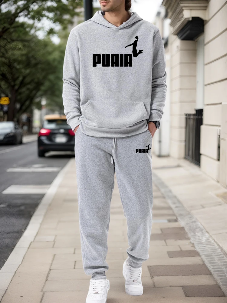 Street Fashion Hoodie - Setelan Pria/Hoodie/Celana 2026 Musim Gugur Musim