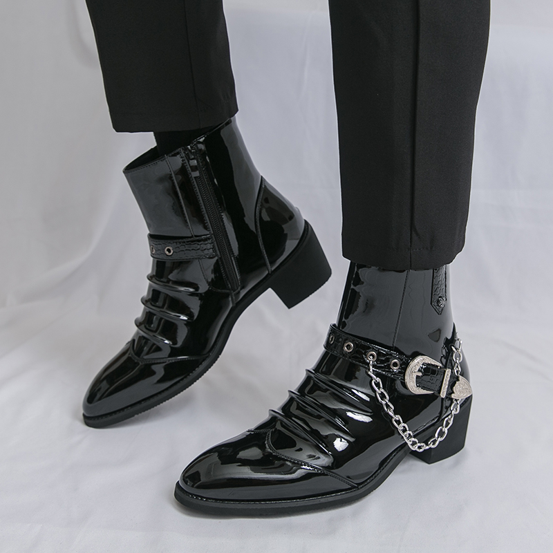 Street Fashion High End - Sepatu Bot Kasual Pria High Top