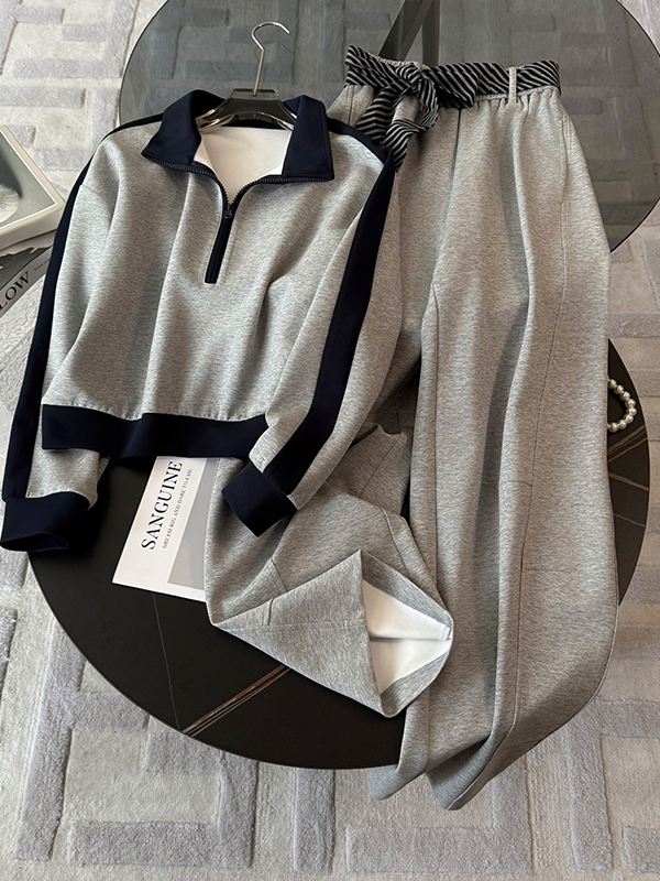 Street Fashion Jacket - Setelan Olahraga Kasual Gaya Jalanan Wanita