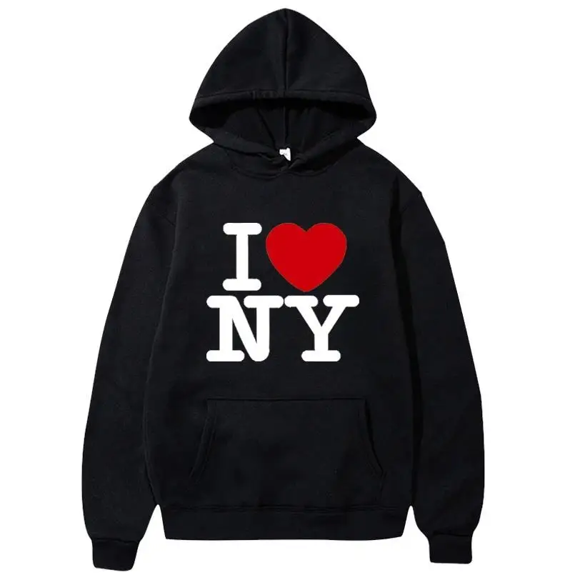 I Love New York hoodie bertudu - Street Fashion In New York ulasan dan harga
