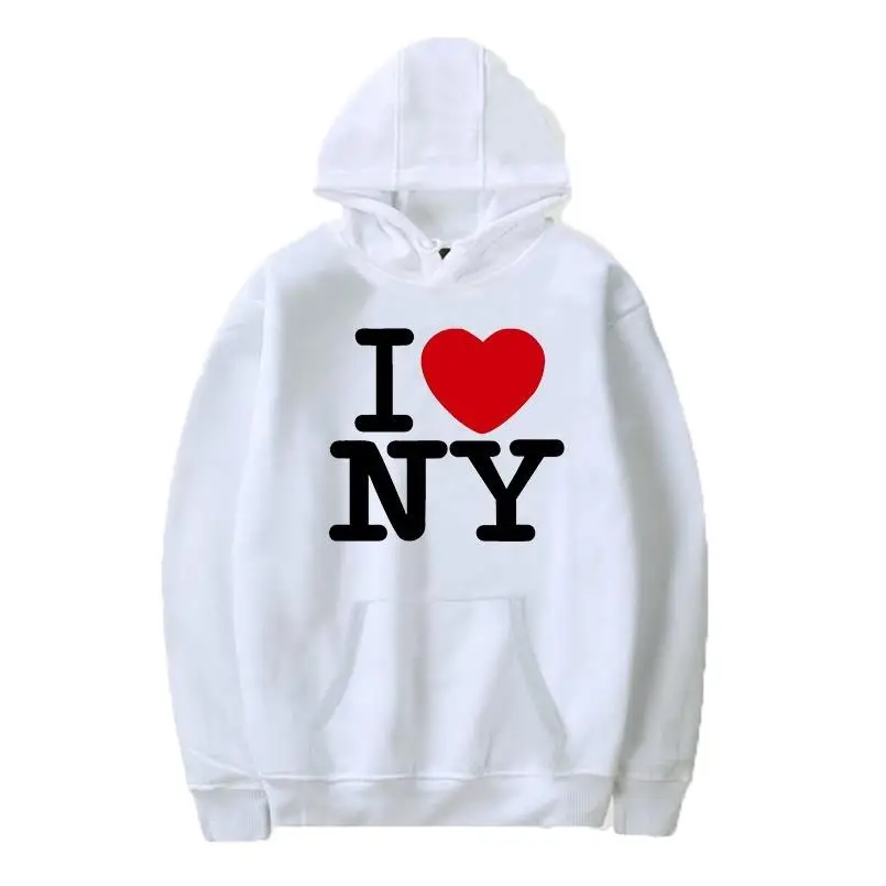 I Love New York hoodie bertudu - Street Fashion In New York ulasan dan harga