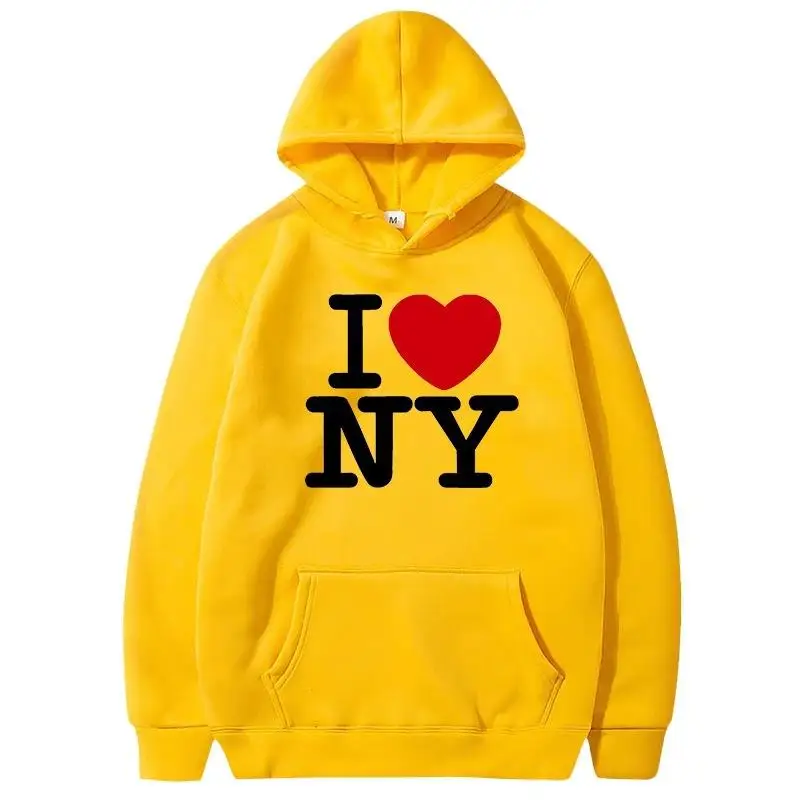 I Love New York hoodie bertudu - Street Fashion In New York ulasan dan harga
