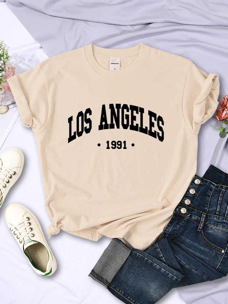 Los Angels 1991 kaus wanita pr - Street Fashion Usa ulasan dan harga