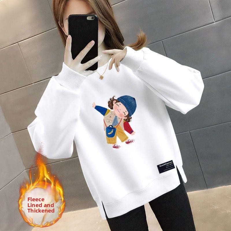 Sweatshirt Wanita Oversize Bah - Oversized Crewneck Fleece ulasan dan harga