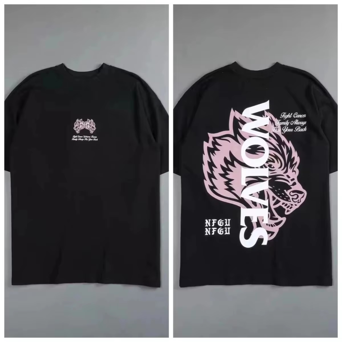 Kaos Retro Black Wolf Head Hig - Street Fashion High End ulasan dan harga
