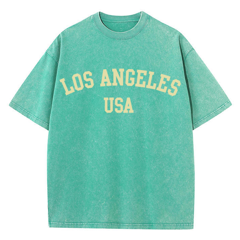 Kaus katun dicuci wanita pakai - Street Fashion Usa ulasan dan harga