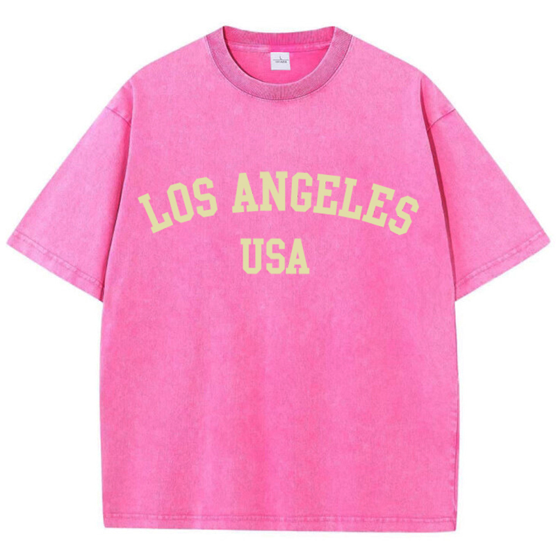 Kaus katun dicuci wanita pakai - Street Fashion Usa ulasan dan harga