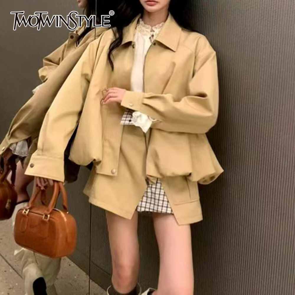 TWOTWINSTYLE Set Dua Potong Kh - Street Fashion Jacket ulasan dan harga
