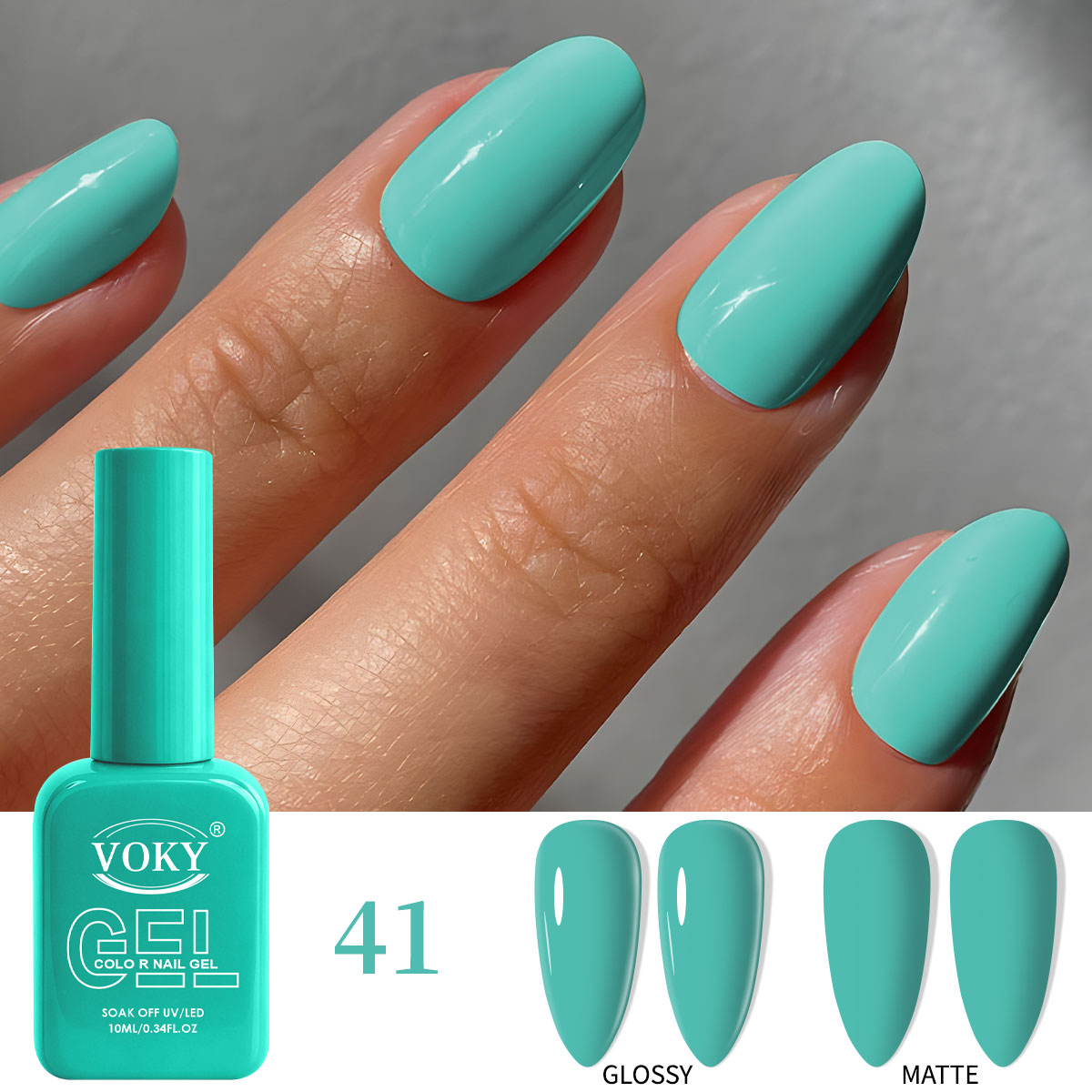 Cat kuku gel warna biru turquo - Street Fashion High End ulasan dan harga