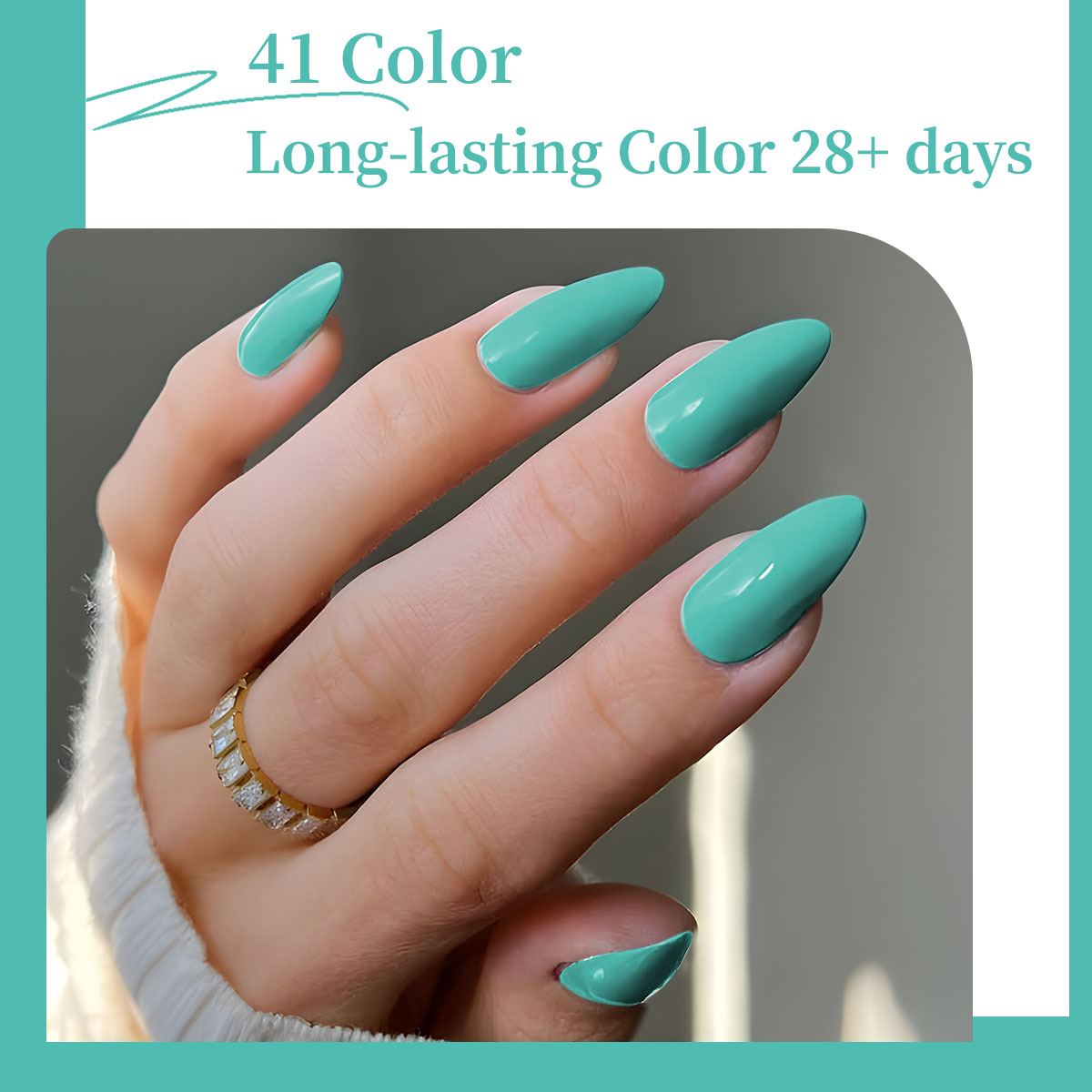 Cat kuku gel warna biru turquo - Street Fashion High End ulasan dan harga