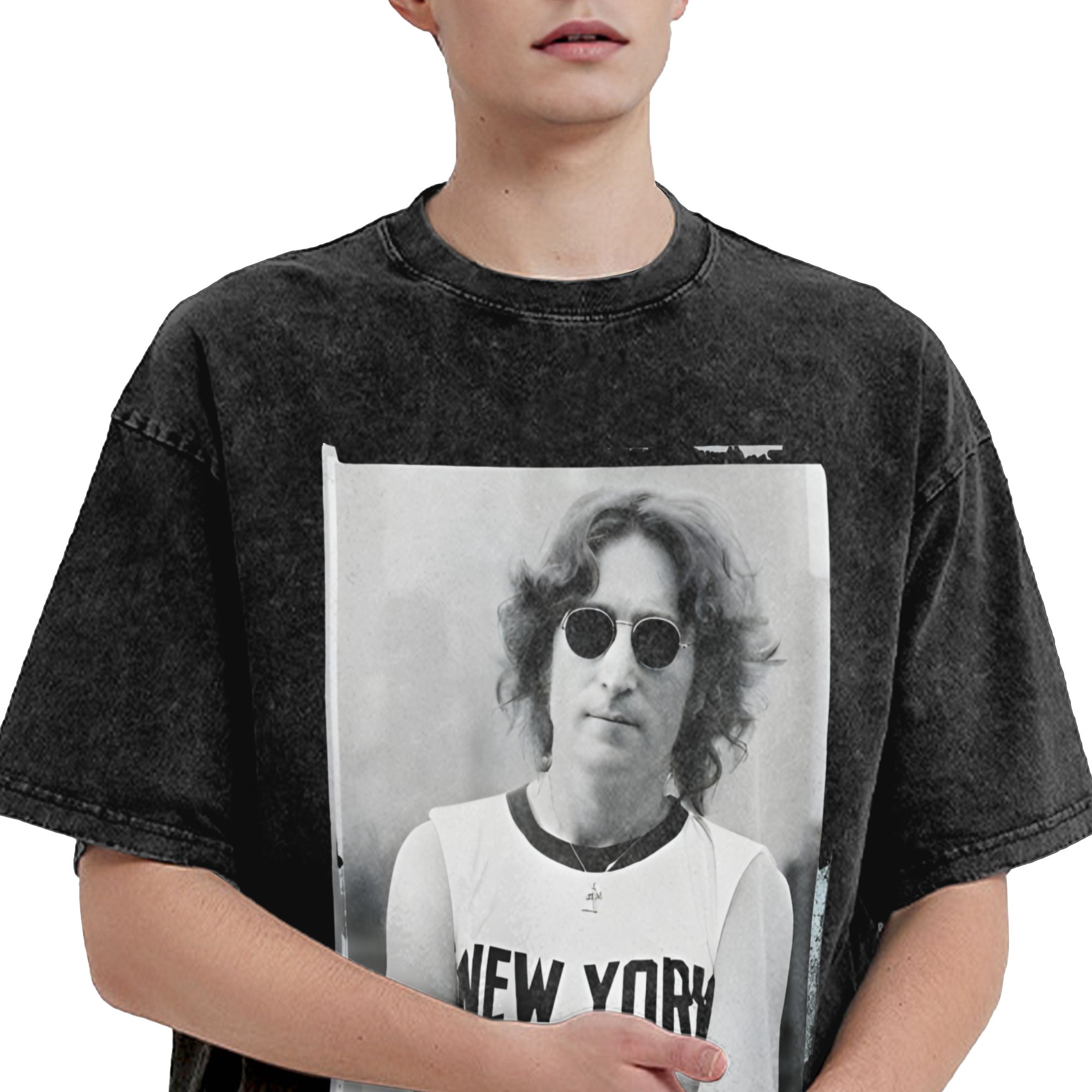 Kaos Harajuku John Lennon 1972 - Street Fashion In New York ulasan dan harga