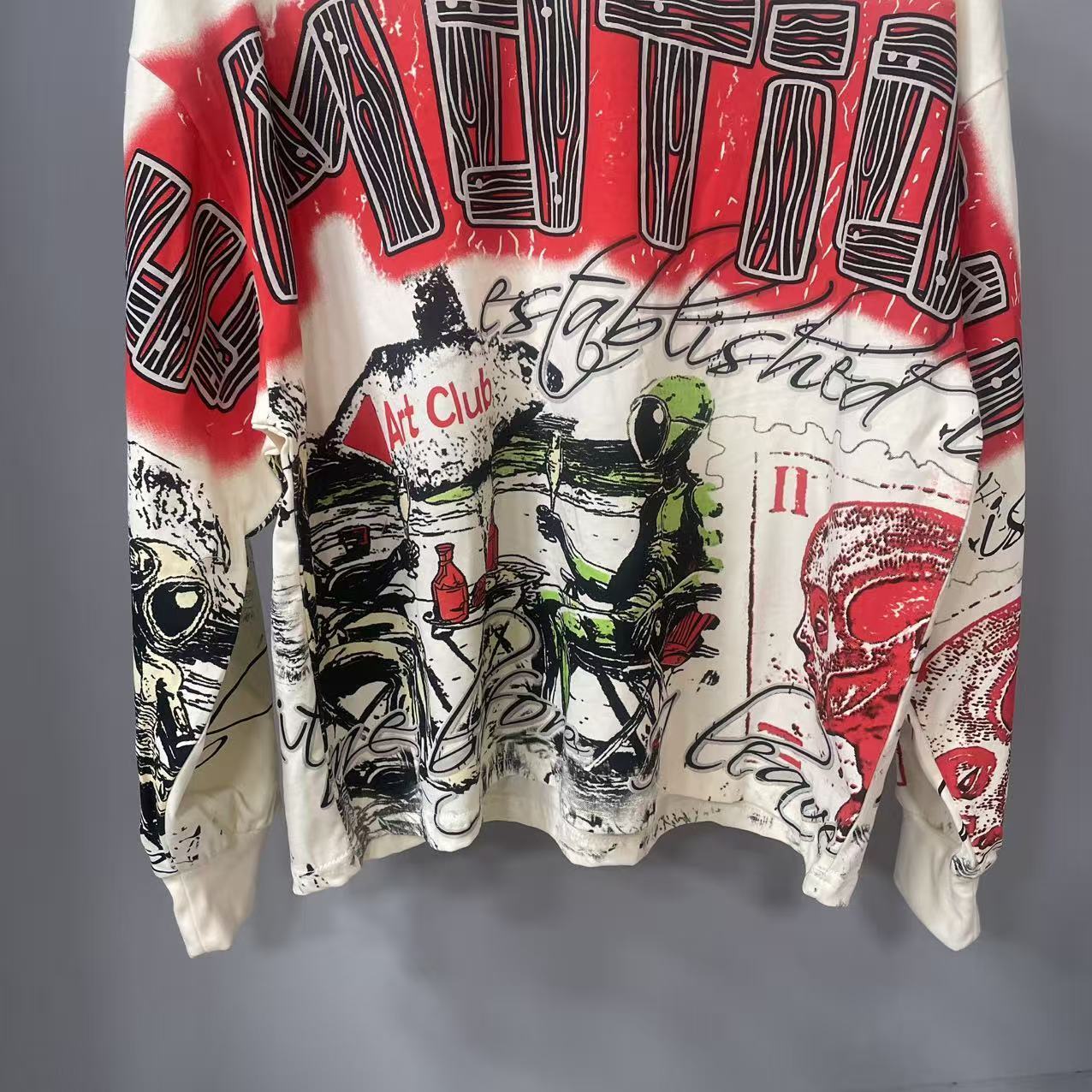 Kaos Lengan Panjang MIXED-EMOT - Street Fashion Clothing ulasan dan harga