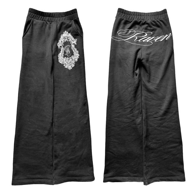 Celana Kasual Lurus Motif Goth - Street Fashion Men 2025 ulasan dan harga