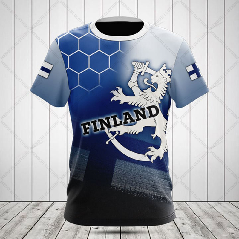 Kaos Oblong Grafis Bendera Fin - Street Fashion Usa ulasan dan harga