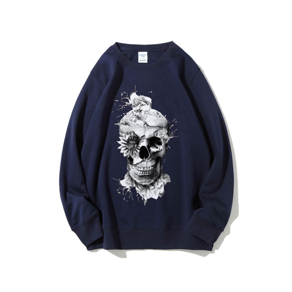 Sweater Oversize Motif Tengkor - Oversized Crewneck Fleece ulasan dan harga