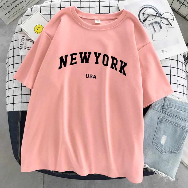 New York kaus grafis huruf Kot - Street Fashion Usa ulasan dan harga