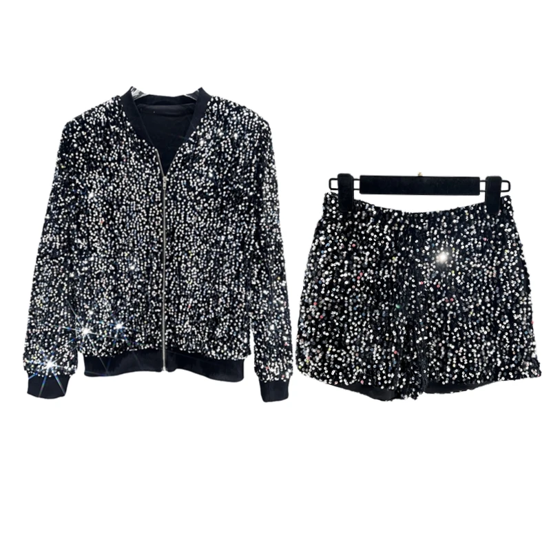 Jaket wanita berpayet Premium  - Street Fashion Jacket ulasan dan harga