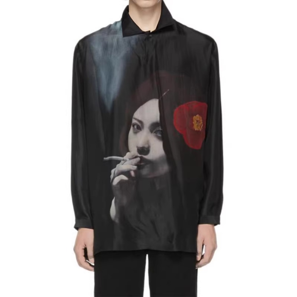 Kemeja Modis Gaya Hitam Gelap  - Street Fashion High End ulasan dan harga