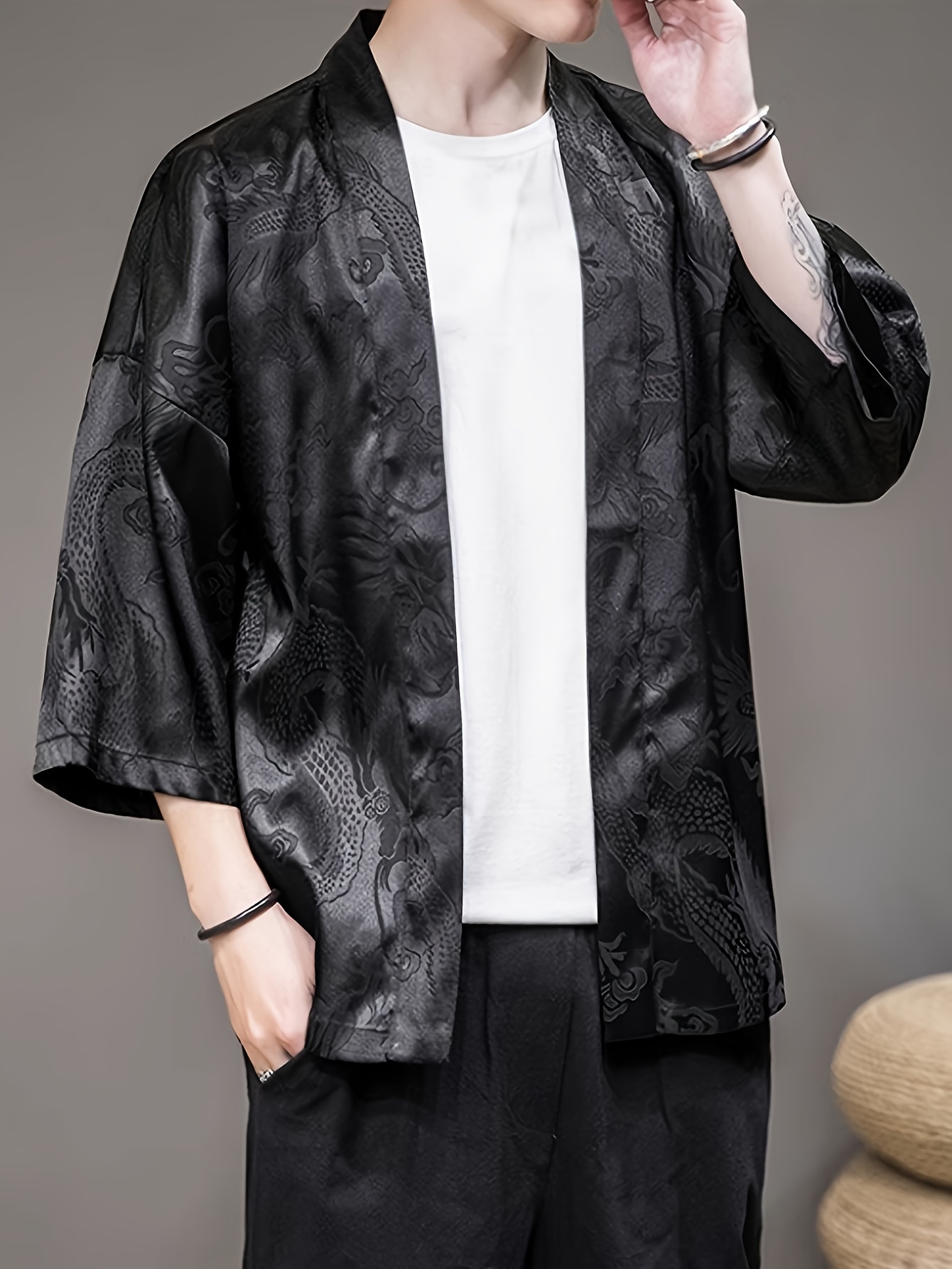 Kimono Pria Musim Panas 2026 D - Street Fashion Clothing ulasan dan harga