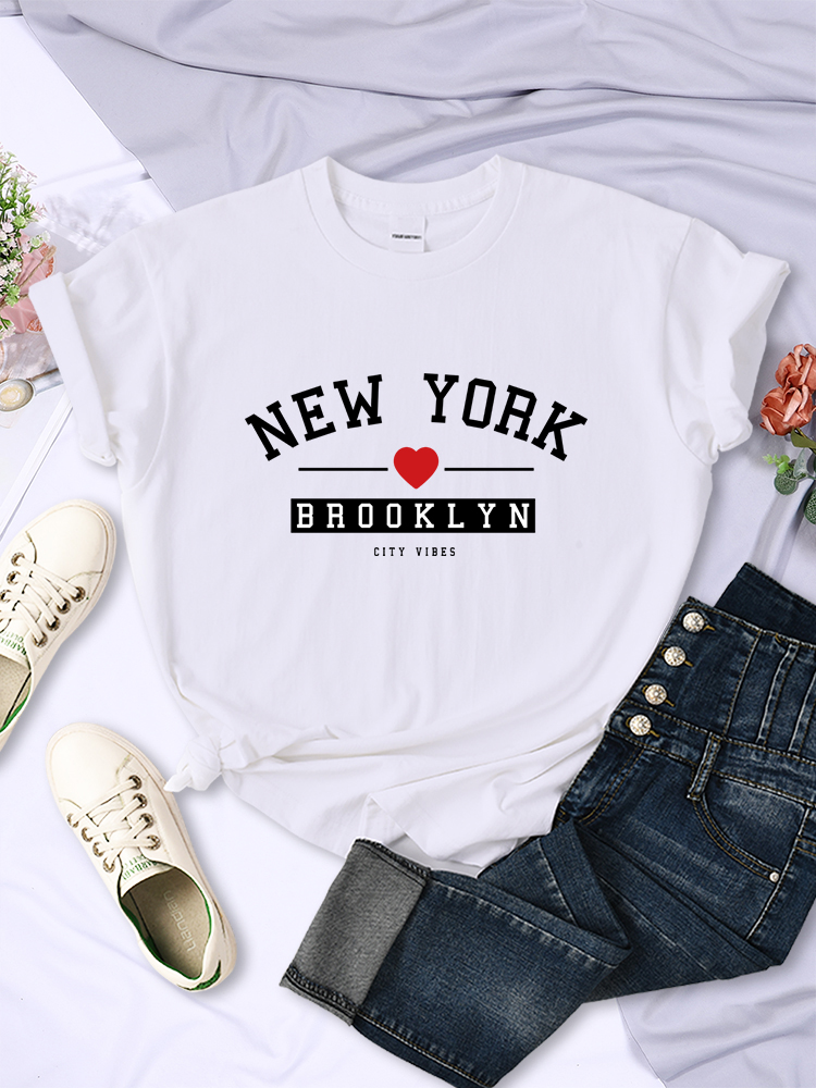 Kaus Gambar Cetak Huruf New Yo - Street Fashion In New York ulasan dan harga