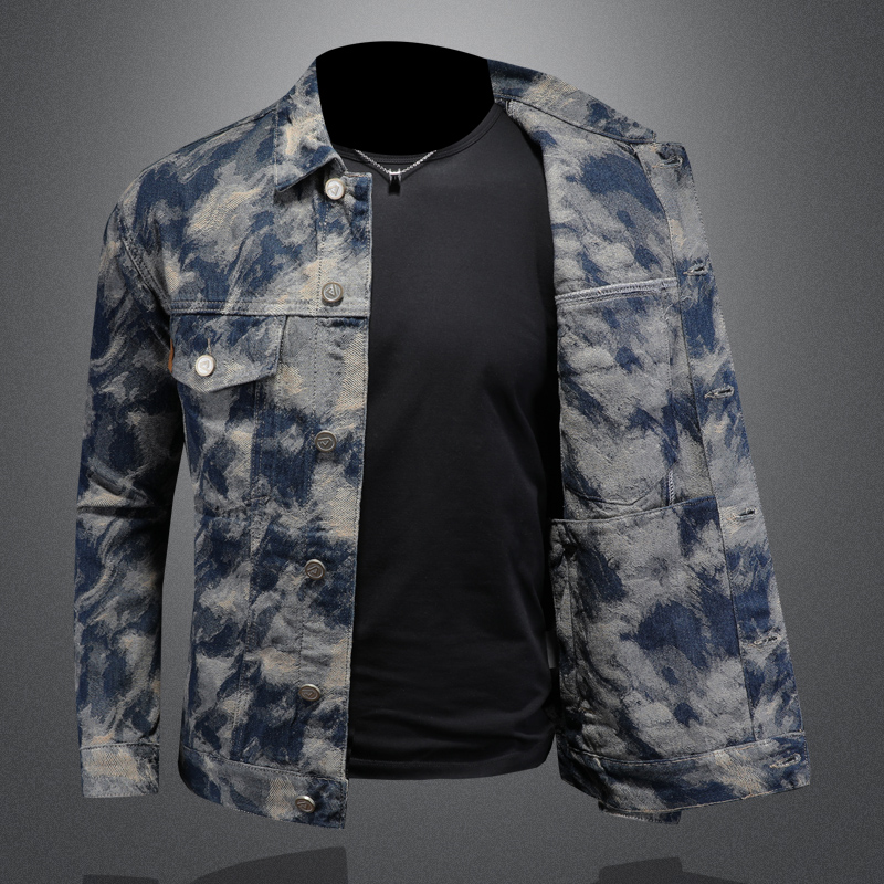 Jaket Denim Vintage musim semi - Street Fashion Men 2025 ulasan dan harga
