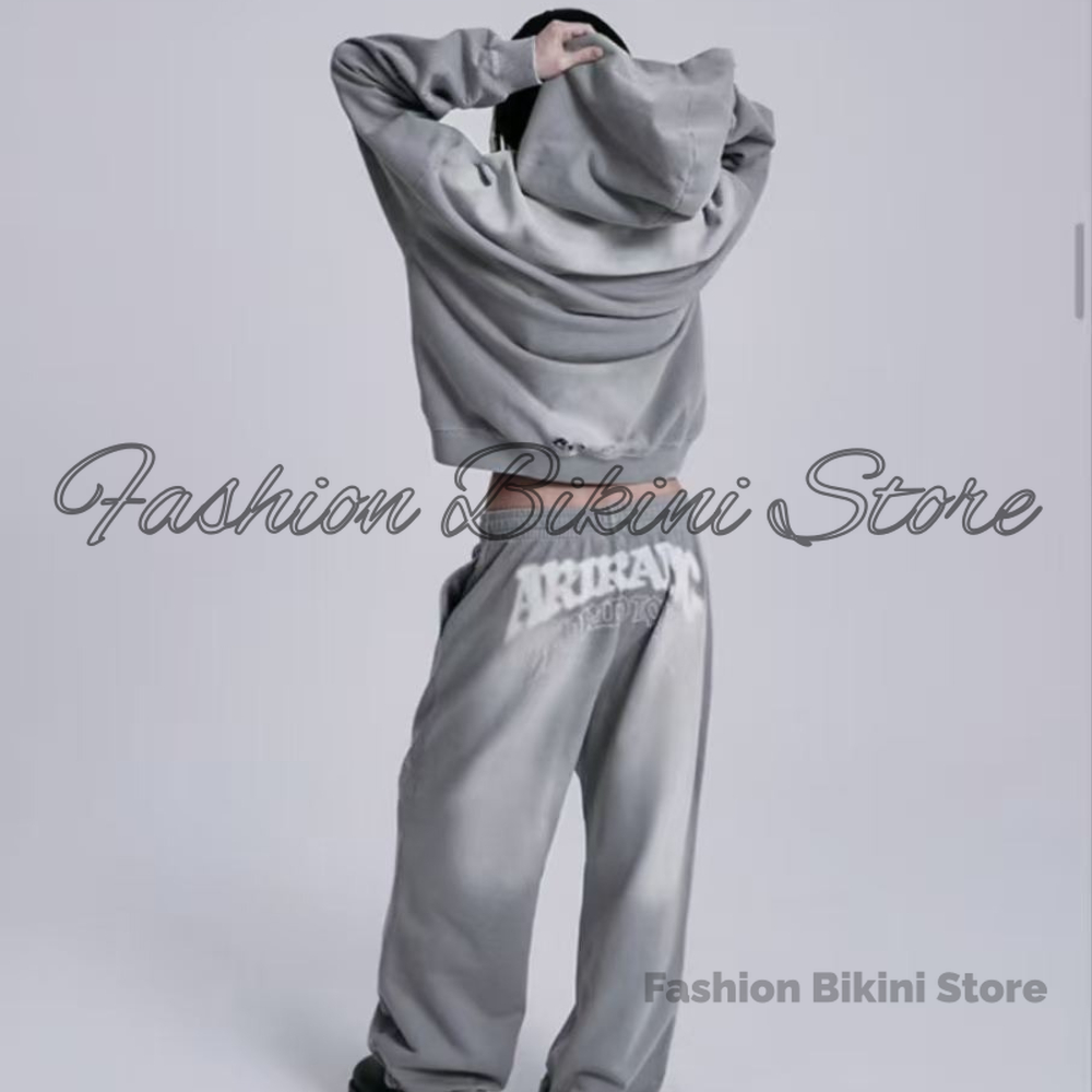 Hoodie Retro Abu-abu Baru deng - Street Fashion Jacket ulasan dan harga