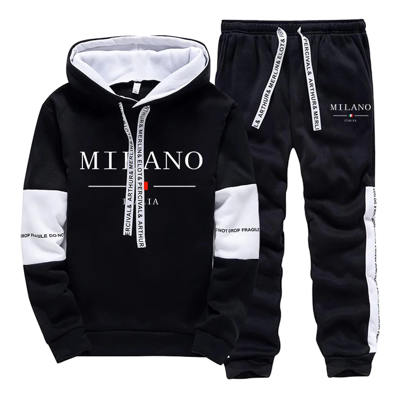 Set Pria/Hoodie/Celana Italia  - Street Fashion Hoodie ulasan dan harga