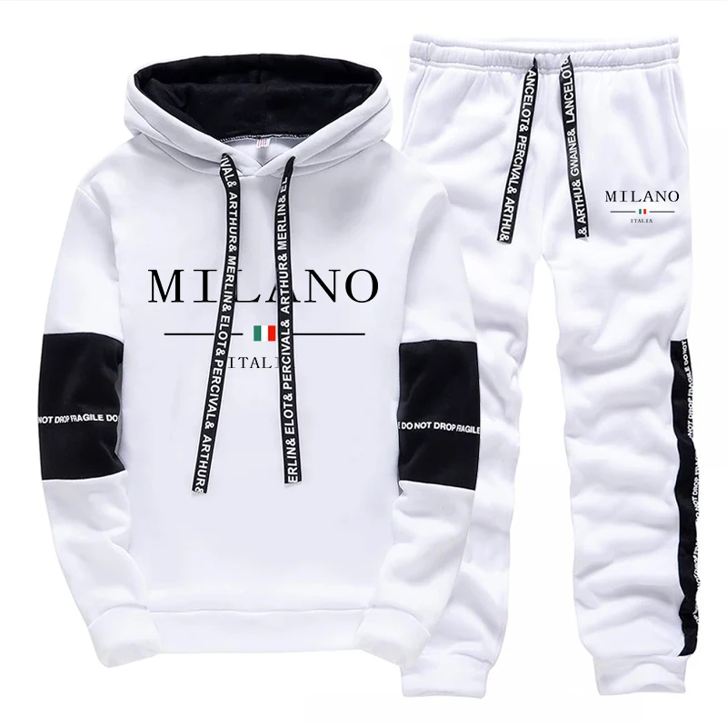 Set Pria/Hoodie/Celana Italia  - Street Fashion Hoodie ulasan dan harga