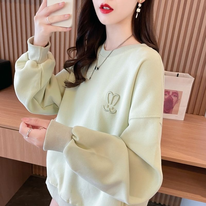 Sweatshirt Wanita Ringan Ukura - Oversized Crewneck Fleece ulasan dan harga