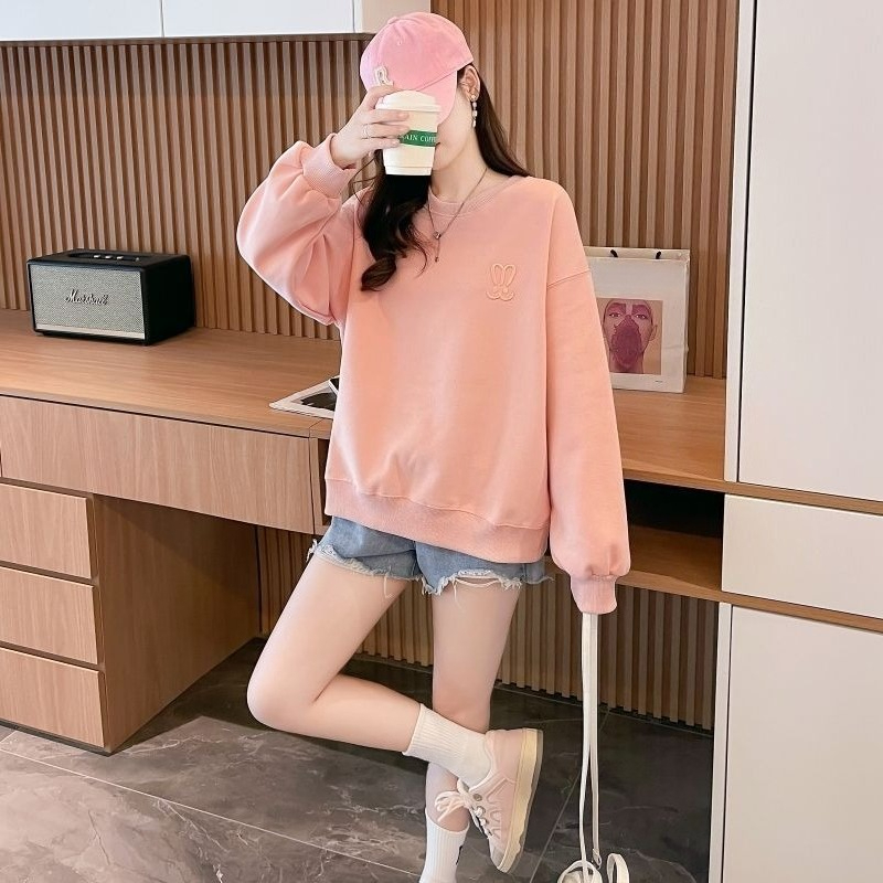 Sweatshirt Wanita Ringan Ukura - Oversized Crewneck Fleece ulasan dan harga