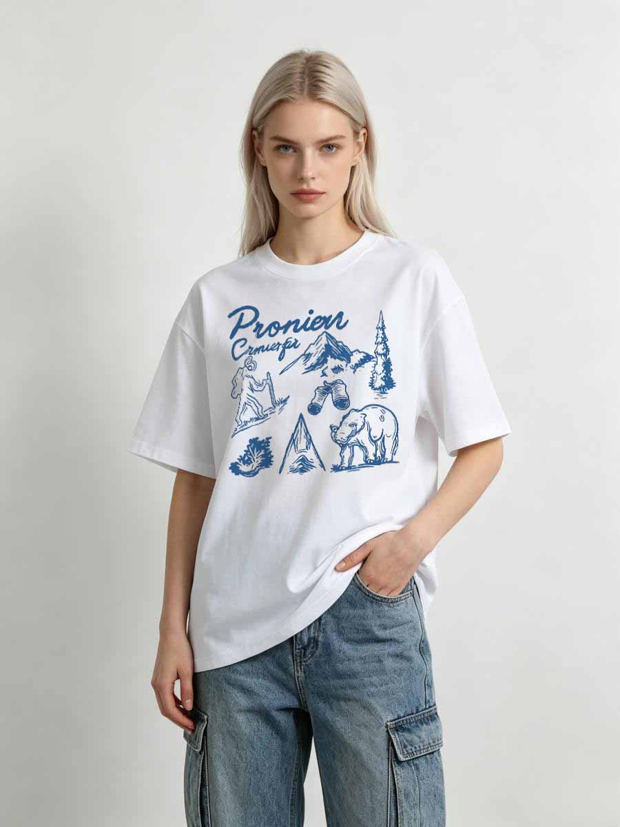 T-Shirt Wanita Katun Lengan Pe - Street Fashion Usa ulasan dan harga