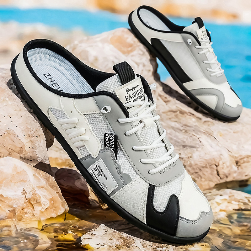 Sepatu setengah sandal kasual  - Street Fashion Walk ulasan dan harga