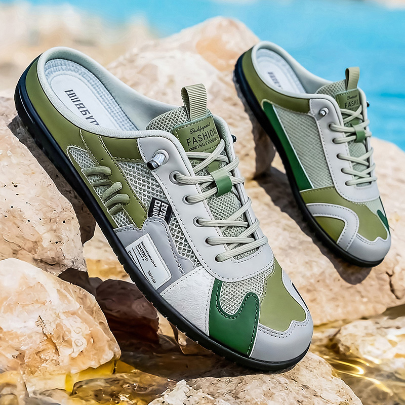 Sepatu setengah sandal kasual  - Street Fashion Walk ulasan dan harga