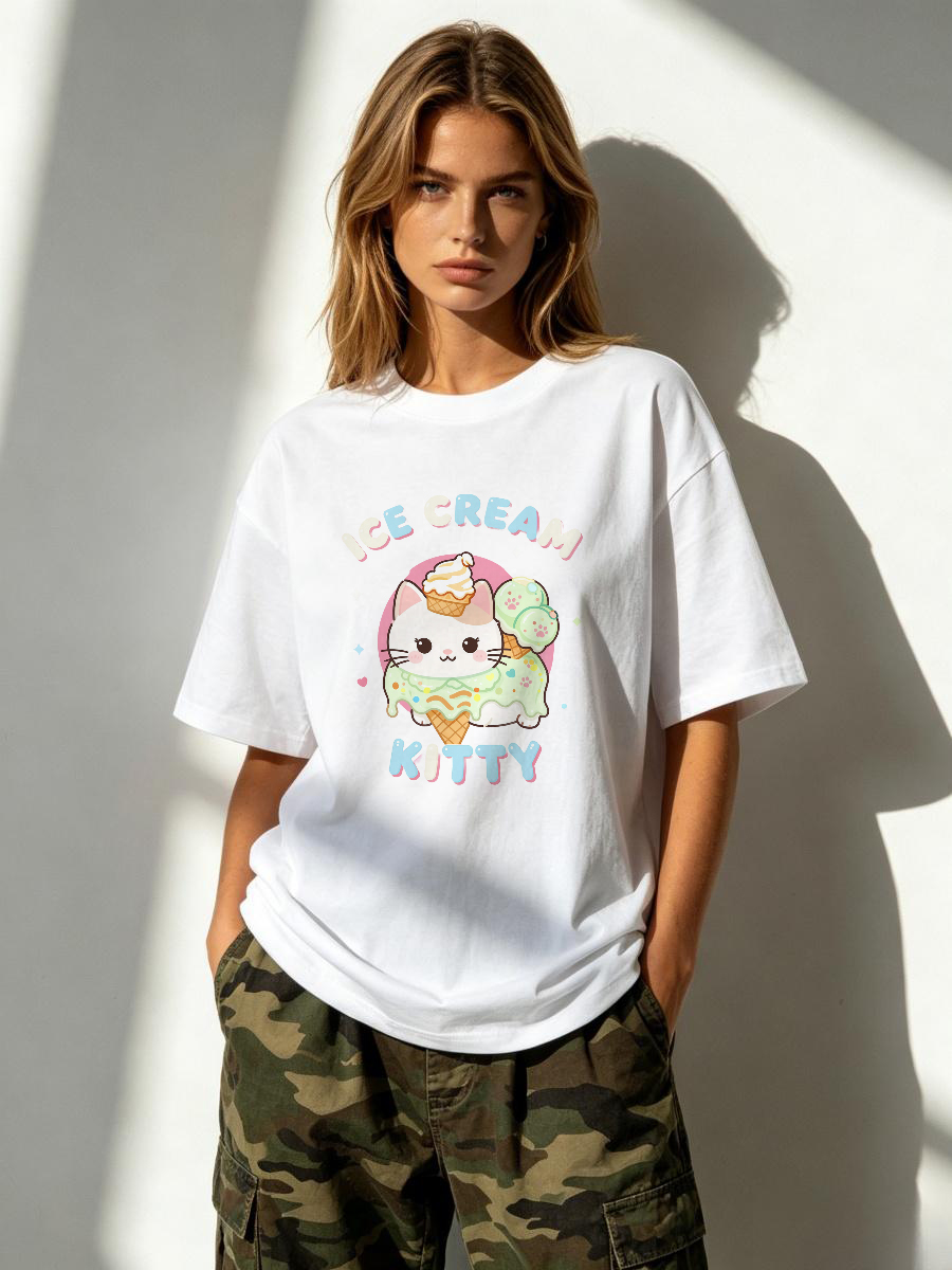 Kaos dengan Motif Daun, Tema G - Street Fashion Co ulasan dan harga
