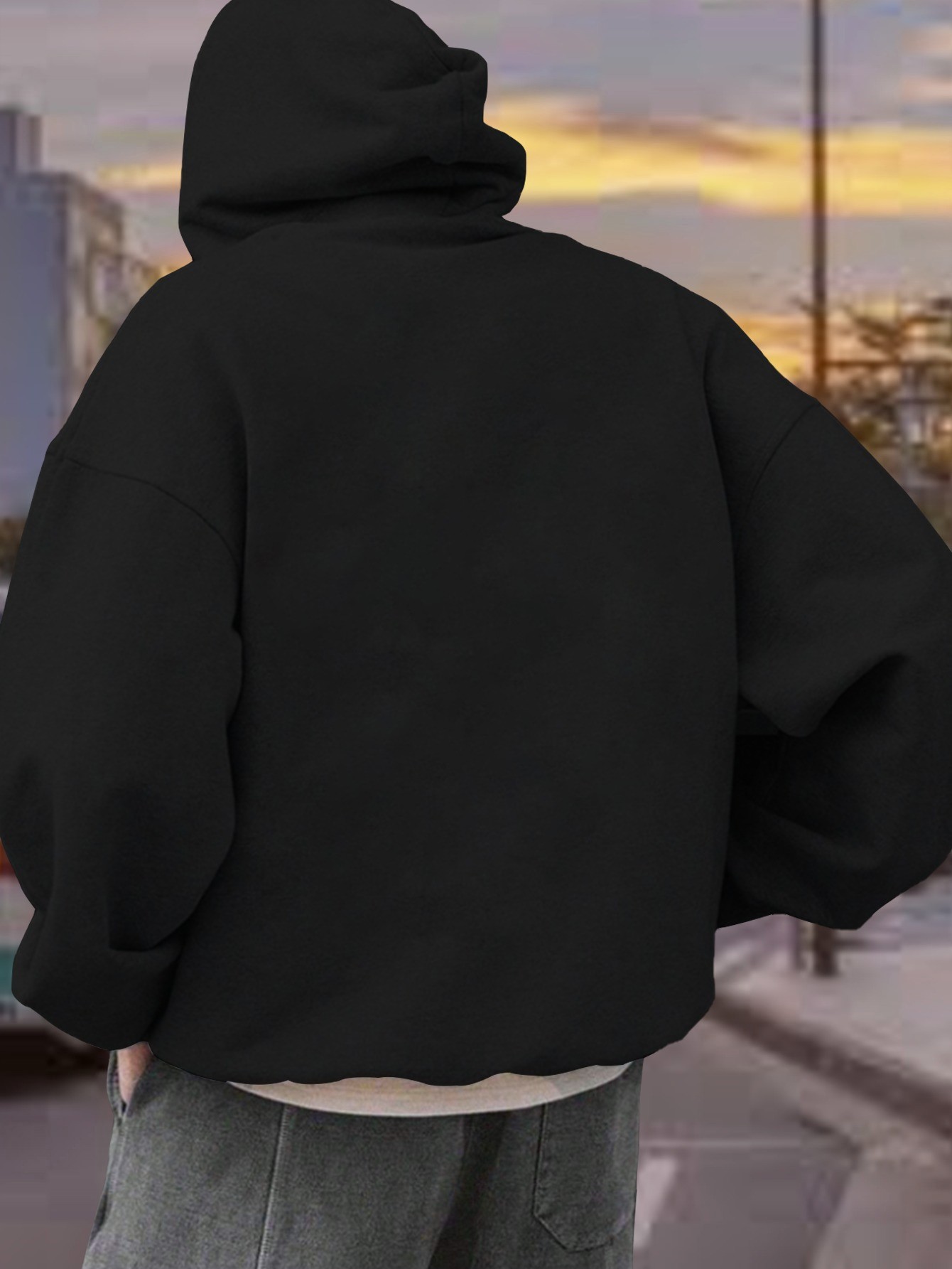 Hoodie Pria No Fear Determined - Street Fashion Elements ulasan dan harga