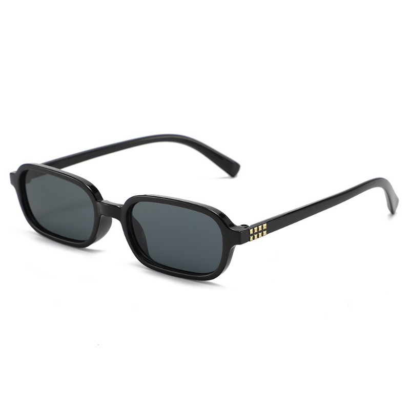 Kacamata Hitam Bingkai Persegi - Street Fashion High End ulasan dan harga