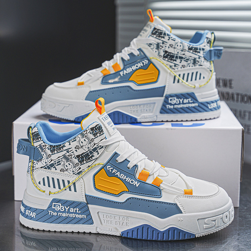 Sepatu Pria High Top Model Boa - Street Fashion Walk ulasan dan harga