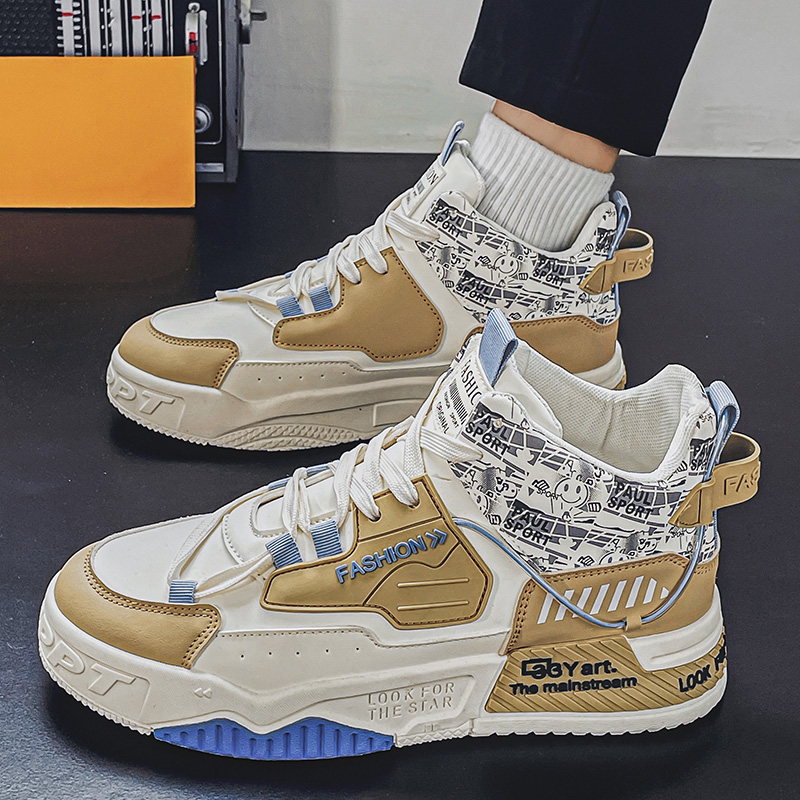 Sepatu Pria High Top Model Boa - Street Fashion Walk ulasan dan harga