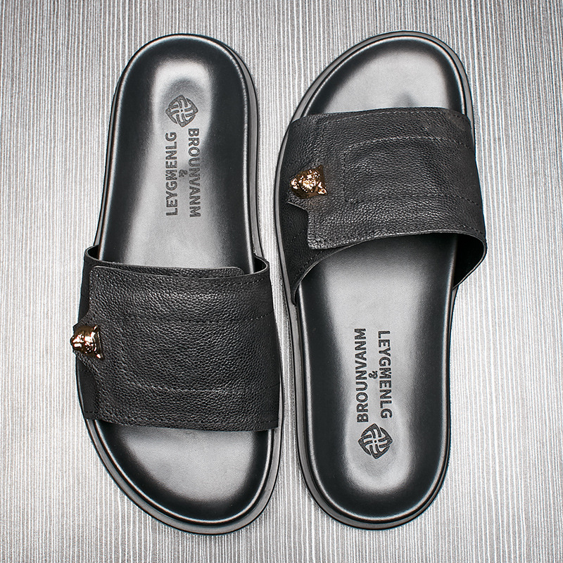 Sandal Kulit Asli Baru 2025 Sa - Street Fashion Men 2025 ulasan dan harga
