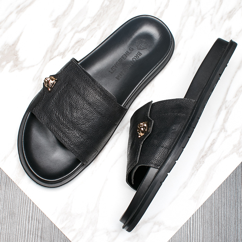 Sandal Kulit Asli Baru 2025 Sa - Street Fashion Men 2025 ulasan dan harga