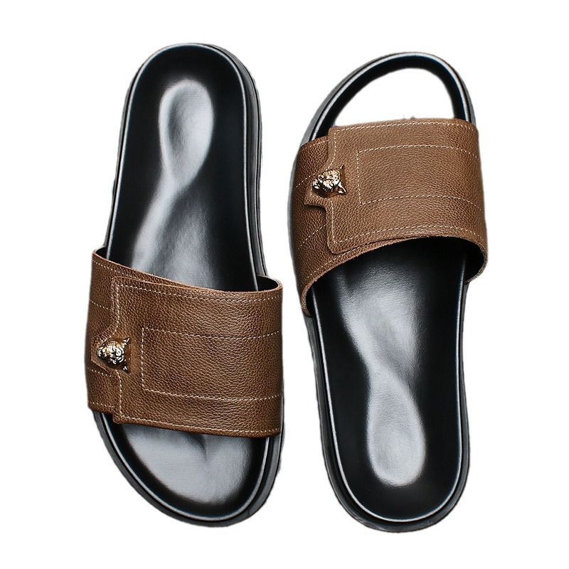 Sandal Kulit Asli Baru 2025 Sa - Street Fashion Men 2025 ulasan dan harga