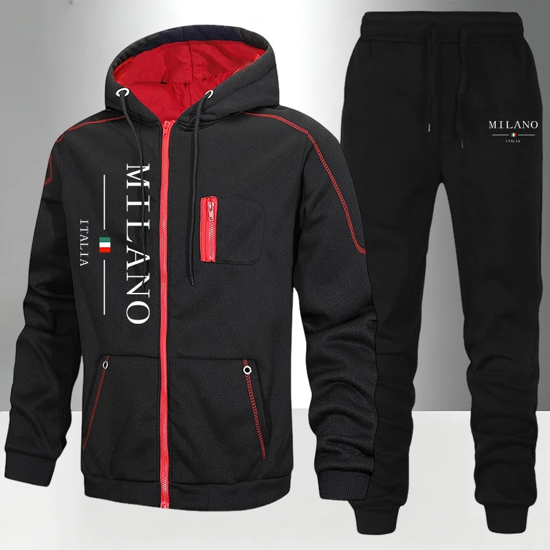 Setelan Pria Italia/Mantel/Cel - Street Fashion Hoodie ulasan dan harga