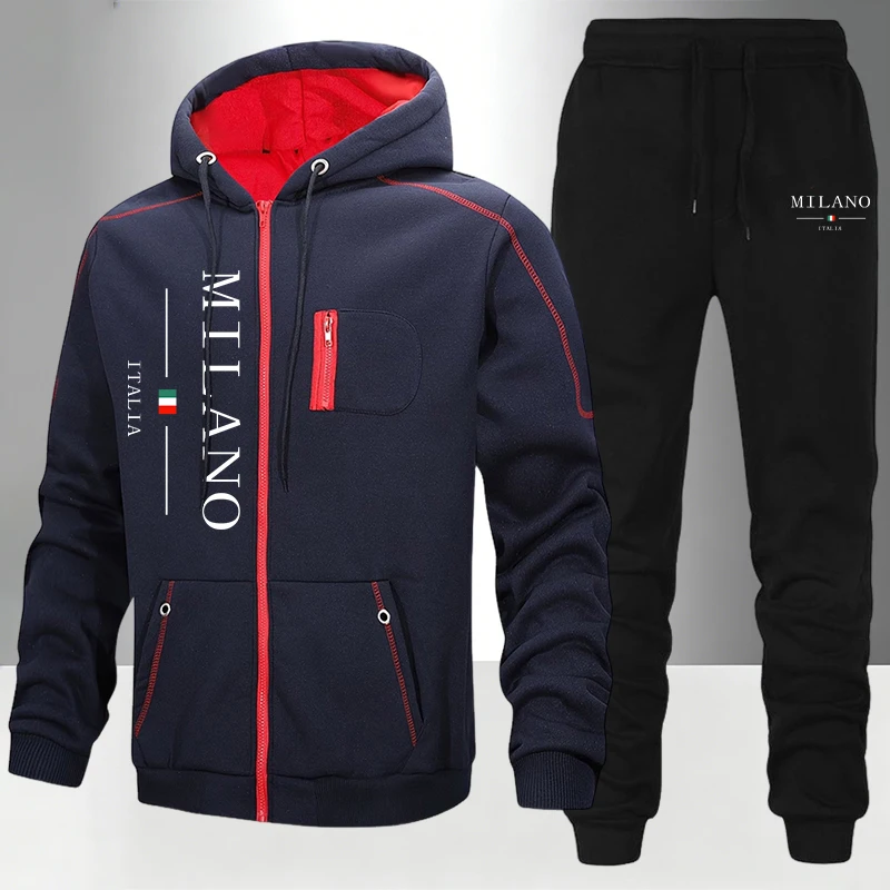 Setelan Pria Italia/Mantel/Cel - Street Fashion Hoodie ulasan dan harga