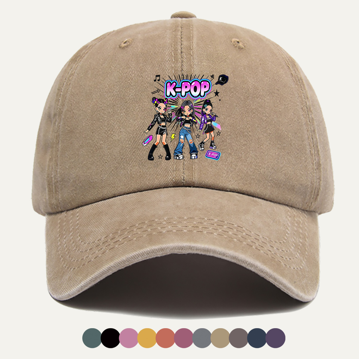 1 Buah Topi Bisbol Cetak Grup  - Street Fashion Co ulasan dan harga