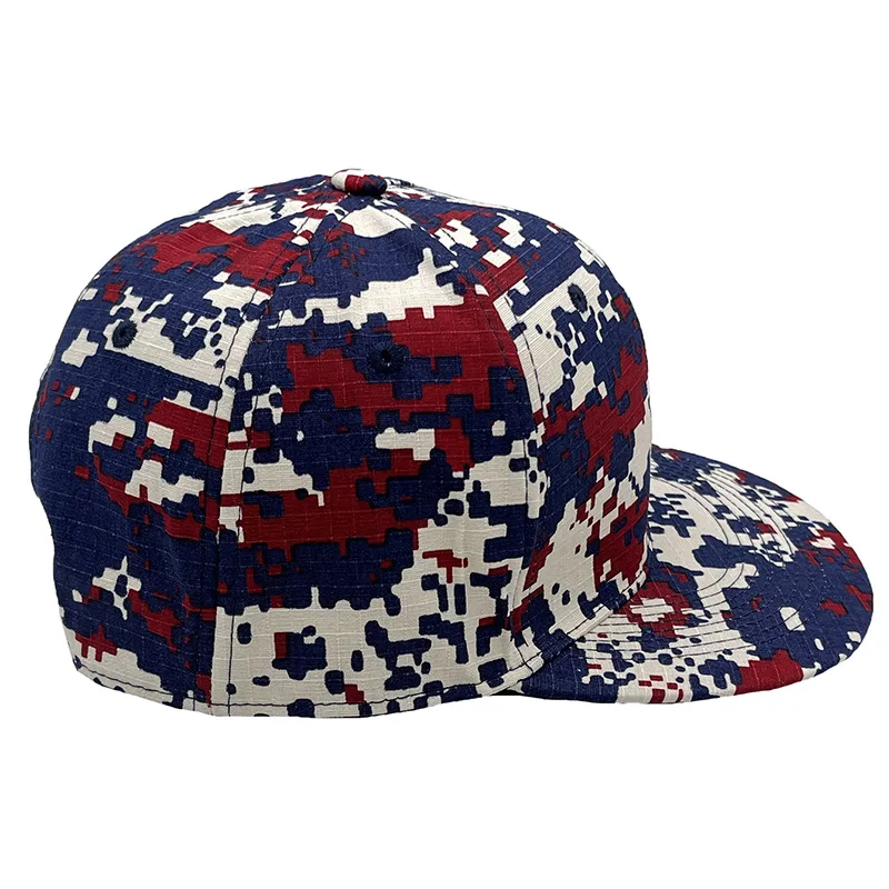 Topi Hip Hop Kamuflase Cetak D - Street Fashion Men 2025 ulasan dan harga